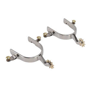 ASLING INTERNATIONAL Western Rowel - Espuelas para Caballos de Acero Inoxidable para Uso Veterinario, Resistentes, Certificación CE, 1 Año de Garantía - Product Image 1