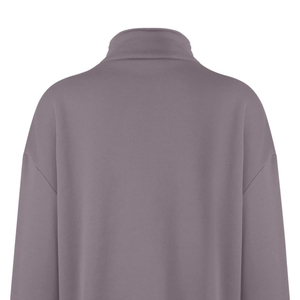 Sweat-shirt d'hiver épais à col montant pour femme, veste de sport semi-zippée ample à manches longues pour le jogging et le fitness, prix abordable - Product Image 6