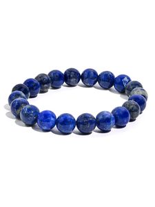 Meilleure Qualité Lapis Lazuli Bracelet En Gros Cristal De Guérison Naturelle Pierre Précieuse Lapis Lazuli 8mm Bracelets pour Hommes et Femmes - Product Image 4