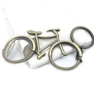 공장 직접 판매 하이 퀄리티 자전거 선물 사이클링 승마 열쇠 고리 매달려 금속 병따개 열쇠 고리