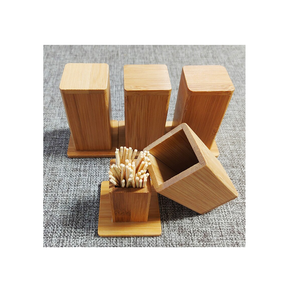 ที่ใส่ไม้จิ้มฟันไม้จริง ดีไซน์หรูหรา น่ารัก สร้างสรรค์ ของตกแต่งไม้เนื้อแข็ง สำหรับโต๊ะอาหารค่ำสไตล์ราชวงศ์ - Product Image 4