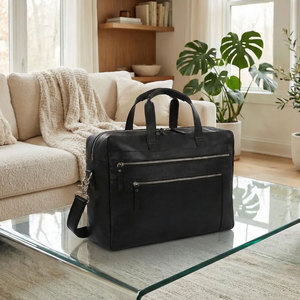 Sacs pour ordinateur portable en cuir véritable 100 % authentique, imperméables et légers, multi-poches, au prix le plus bas - Product Image 2
