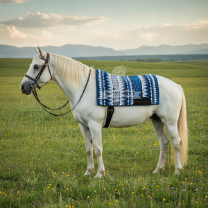 แผ่นรองอานม้าแบบคลาสสิก ยี่ห้อ Western Blankets House ขนาด 42x34 นิ้ว บุด้วยขนแกะนิวซีแลนด์ - Product Image 5