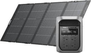 สถานีไฟฟ้าพกพา EF ECOFLOW รุ่น DELTA 3 Max Plus พร้อมแผงโซลาร์เซลล์แบบสองหน้า 400W รองรับการรับพลังงานแสงอาทิตย์ 1000W วัสดุพลาสติก - Product Image 4