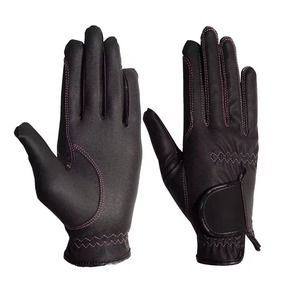Gants d'équitation d'hiver personnalisés avec logo, en cuir synthétique extensible dans quatre directions, imperméables et respirants - Product Image 1