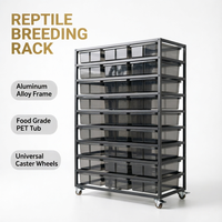 Terrarium Professionnel Moderne pour Serpents en Métal et Plastique avec Ventilation Scientifique et Porte Haute Transparence pour une Boîte à Reptiles Optimale