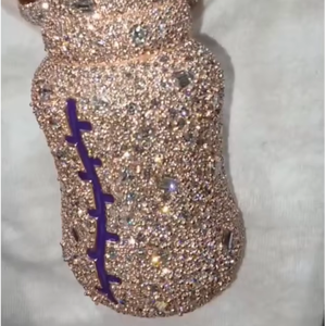 CONCEPTION <b>Iced</b> <b>Out</b> Baby Bottle Pendant 925 Silver 10K Rose Gold Moissanite Diamond Hip Hop Cuban <b>Chain</b> Men - Product Image 1