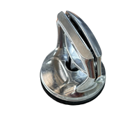 Ventouse personnalisable 88 mm en aluminium et caoutchouc pour verre/carrelage, qualité industrielle/bricolage, emballage en boîte argentée, outils à main, utilisation facile, OEM