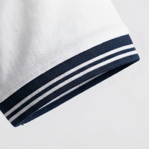 High Quality Men's <b>Half</b> Zip Polo <b>Shirts</b> Comfortable Cotton Fabric Stylish Striped Design Breathable Quick Dry <b>Shirts</b> - Product Image 6