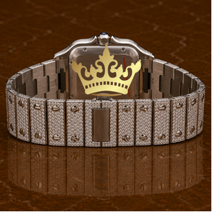 Hip Hop Moissanite Diamond Watch Men Full Iced Out VVS Stone Luxury Wristwatch - Product Image 4