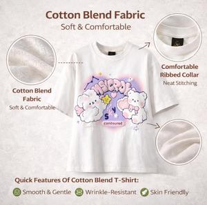 Camiseta de Algodón Peinado Suave 100% Ecológica OEM Personalizada, Unisex, Cuello Redondo, 220g, Transpirable, Color Sólido con Aplicaciones de Agujeros - Product Image 3