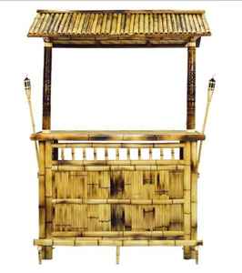 Meubles de comptoir de bar en bambou pour la plage - Résistant à l'eau, écologique, utilisation commerciale, matériau en bois - Product Image 1