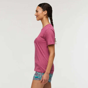 เสื้อยืดแขนสั้นผู้หญิงคุณภาพพรีเมียม ผ้าฝ้าย 100% ระบายอากาศได้ดี สไตล์ลำลอง มีโลโก้ ดีไซน์เรียบง่าย สีพื้น - Product Image 3