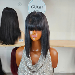 วิกผมแท้เวียดนาม GUGU Hair แบบ Double Drawn พร้อมหน้าม้า วิกผมปิดหน้าผากแบบ 2x6 Lace Closure  ไม่ต้องใช้กาว  แบบผมตรง - Product Image 4