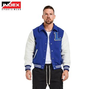 Chaqueta Varsity Personalizada al por Mayor para Hombre, Chaqueta Bomber Retro de Equipo Universitario, Manga de Cuero, Moda Urbana, OEM - Product Image 4