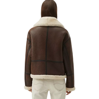 Veste en cuir véritable 100 % PU pour femme avec doublure en peau de mouton / Nouvelle arrivée 2026 : Veste en cuir légère et respirante pour femme