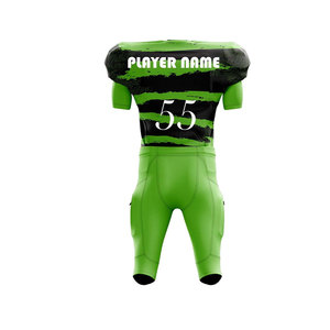 Jersey de Fútbol Americano Personalizable de Alta Calidad, Transpirable, 100% Poliéster, Antibacteriano, Logotipo Frontal, Secado Rápido, Mangas Cortas - Product Image 4