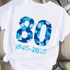 Camiseta cómoda de mujer con diseño de camuflaje azul 80 - Product Image 4