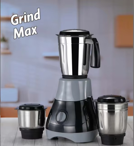 Licuadora Mezcladora Mahadev Blend X de 500W con 3 Recipientes de Acero Inoxidable, Multiusos, 3 Velocidades, Capacidad de 5-8 Tazas, Electrodoméstico de Cocina para Moler - Product Image 1