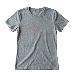 Camiseta Básica de Algodón para Mujer, Corte Regular, Cuello Redondo, Tela Suave y Transpirable, Estilo Casual Moderno para el Verano y Uso Diario - Product Image 1