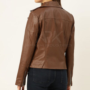 Veste en cuir pour femme taille adulte, vêtements décontractés, fabricant pakistanais, veste en cuir véritable de qualité supérieure - Product Image 3