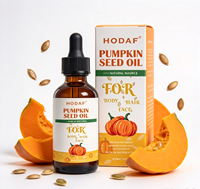 Huile de graines de citrouille 100% pure naturelle pressée à froid, huile végétale non raffinée pour les soins de la peau, des cheveux et du visage, vente en gros OEM ODM