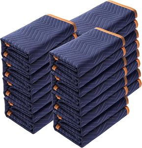 Mantas de Mudanza 80" x 72" 35 lbs/dz Peso 12 Unidades Mantas de Embalaje Profesionales de Algodón Reciclado y No Tejido Hechas en India - Product Image 1