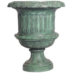 Urne de jardin en métal noir de qualité supérieure, pot à fleurs d'extérieur, style vintage, jardinière pour la décoration de la maison, urnes de jardin faites à la main - Product Image 6