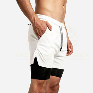 Shorts de sport pour hommes 2026 – Respirants, amples, anti-chafing, style décontracté, pour la course en extérieur, en coton/polyester uni - Product Image 5