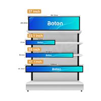 Fabrika Çıkışlı Raf LCD Ekran Monitörü Perakende LCD Ekran Rafı Reklam Ekranı Süpermarketler İçin CE