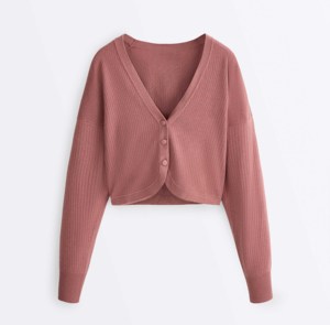 เสื้อสเวตเตอร์ไหมพรมถักลายเคเบิ้ล คอวี ทรงสวย ระบายอากาศได้ดี ติดกระดุม สำหรับผู้หญิง เนื้อหนา อุ่นสบาย หรูหรา คุณภาพสูง สำหรับตลาดอเมริกา - Product Image 1