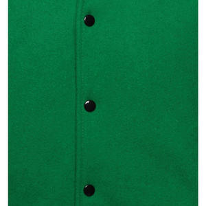 Blousons universitaires vierges en gros, corps en laine, manches en cuir, patchs personnalisés, broderie Lettermen, pour hommes - Product Image 5