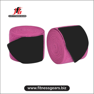 ผ้าพันมือ JUST FITNESS GEARS ระบายอากาศได้ดี ผลิตจากโพลีเอสเตอร์ ปิดด้วยการดึง ปรับแต่งบรรจุภัณฑ์ได้ ใช้ได้ทั้งชายและหญิง ผลิตในปากีสถาน สำหรับการเพาะกาย - Product Image 1