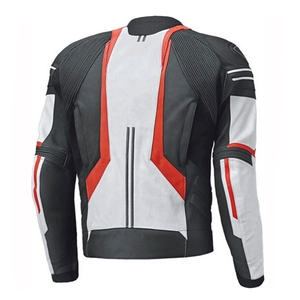 Blouson de moto de course personnalisé en cuir de vachette haute performance pour homme, protection intégrée pour la piste - Product Image 2
