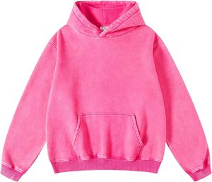 Sweat-shirt d'hiver personnalisé vierge, coupe oversize, effet délavé, en coton épais, style streetwear vintage, service OEM - Product Image 4