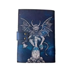 Diario de Cuero con Diseño de Dragón, Hecho a Mano, Clásico, Retro, con Páginas Decoradas, Estilo Grimoire, con Borde Rústico, Cuaderno de Dibujo Vintage, Tapa Dura - Product Image 2