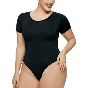 Nuevo Body de Mujer de Manga Corta, Cuello Redondo, Sexy, Ajustado, de una Pieza, Transpirable, de Poliéster - Product Image 6