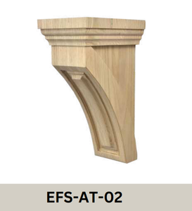 Ménsula de pared de madera maciza decorativa con estilo para soportes de encimera de montaje en pared Interior y material de construcción de muebles elegantes - Product Image 4