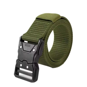 Men’s Tactical <b>Belt</b> Metal Buckle Quick Release Elastic Stretch for Daily <b>Work</b> - Product Image 4