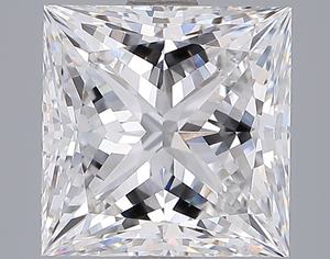 แหวนเพชรสำหรับผู้ชายสีทองเหลือง4.01กะรัตสวยงามสำหรับห้องปฏิบัติการ CVD Princess ตัดเป็นเพชรขนาด8.57มม. - Product Image 1