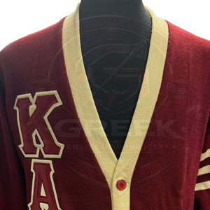Custom Alpha Psi fraternity KAP <b>cardigan</b> V-neck women's sweater acrylic knitted Embroidery Greek Logo university <b>cardigan</b> casual - Product Image 5