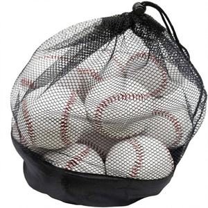 Sac en filet pour balles de baseball WARPRO INDUSTRY, plusieurs balles blanches pour l'entraînement, design durable de couleur unie, pour gaucher, en plastique - Product Image 1