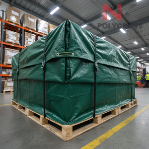 Lona laminada de doble capa, cubierta de lona laminada reforzada e impermeable para uso en aplicaciones industriales y agrícolas al aire libre. - Product Image 4