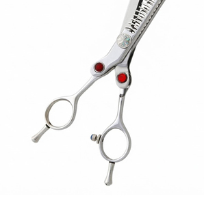 Ciseaux de coiffure professionnels 10 dents en acier inoxydable de haute qualité pour la texture des cheveux, ciseaux à effiler pour salon de coiffure, personnalisables OEM/ODM - Product Image 6