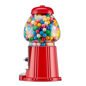 Distributeur de bonbons et de chewing-gums Kwang Hsieh 9 pouces, rouge, en alliage d'aluminium et globe en verre, capacité de 13 oz, logo personnalisable, vente en gros - Product Image 4