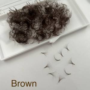 Extensions de cils synthétiques pré-fabriquées, couleur naturelle, longueur mixte CC/DD/M/L, courbure 0.03mm-0.07mm, faites à la main, logo personnalisé - Product Image 2