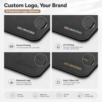 Alfombrilla de Escritorio de PU con Logotipo Personalizado, Alfombrilla de Ratón Grande de Cuero para Oficina, Mesa de Computadora, Regalo Promocional Corporativo para Empleados y Clientes