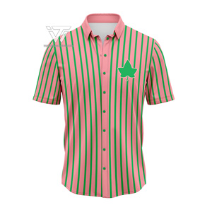 Alfa Griega |   Kapa |   Ropa de la Hermandad Alpha Sorority Lista para Enviar, Camisa de Vestir Casual Sublimada con Botones - Product Image 1