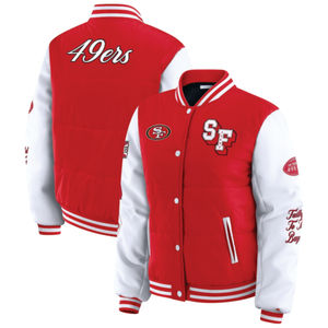 เสื้อแจ็คเก็ตวาร์ซิตี้แบบกลับด้านได้ รุ่น SF 49EARS  ผ้าขนสัตว์เคลือบกันหนาว  ตกแต่งด้วยงานปักและลายพิมพ์แบบซับลิเมชั่น - Product Image 3