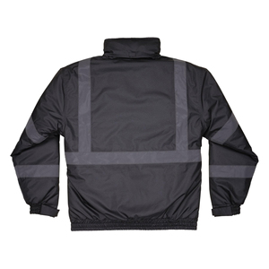 Chaqueta de Seguridad Laboral con Bandas Reflectantes de Alta Visibilidad, Tela Resistente a la Abrasión, Equipo de Seguridad para Mantenimiento Industrial y Construcción - Product Image 2
